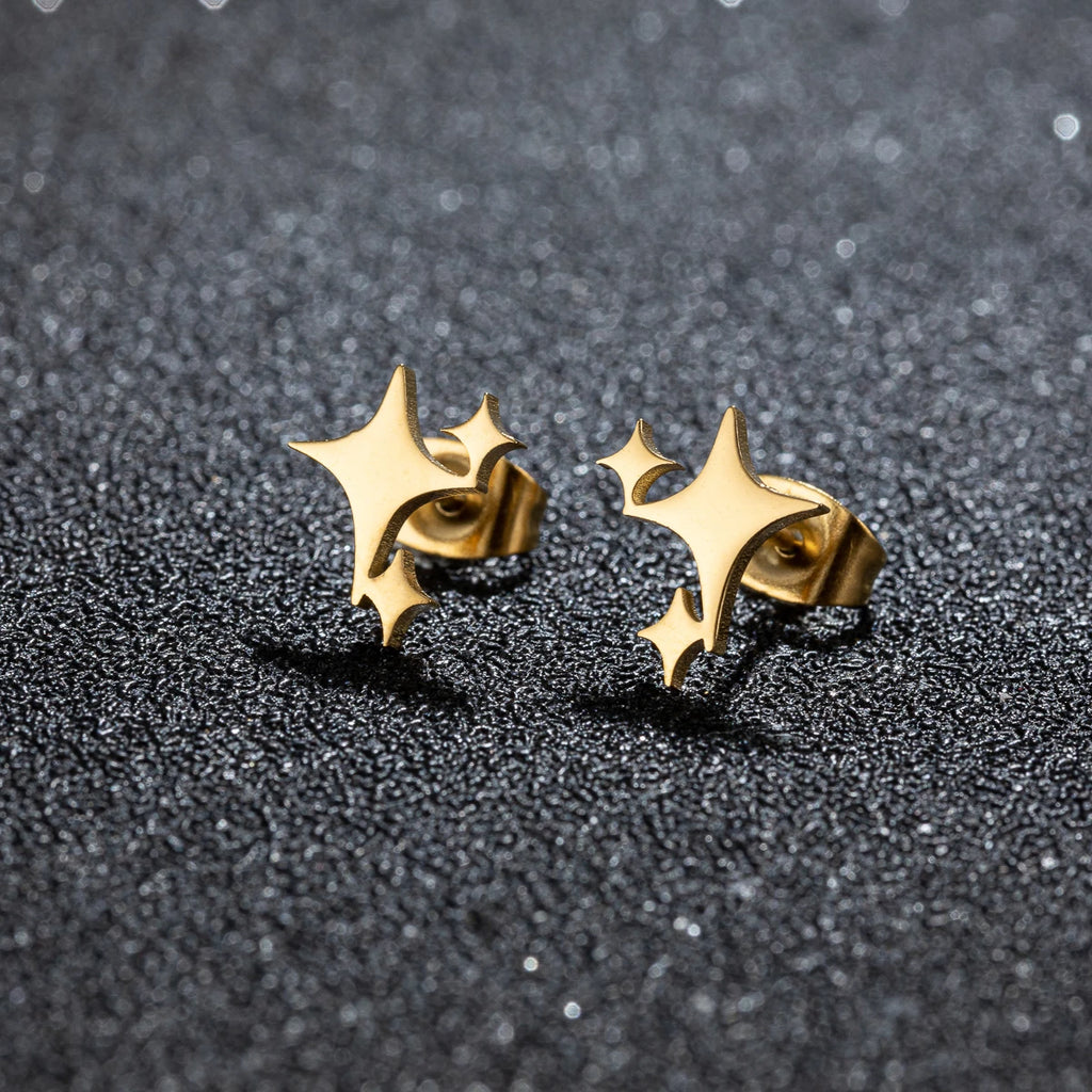 Aros Estrella Cuatro Puntas