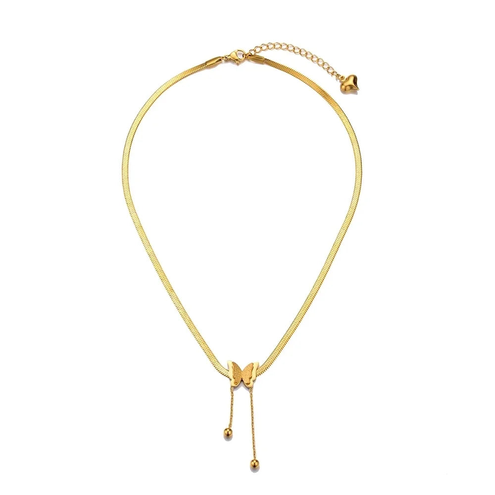 Collar Mariposa Dorada