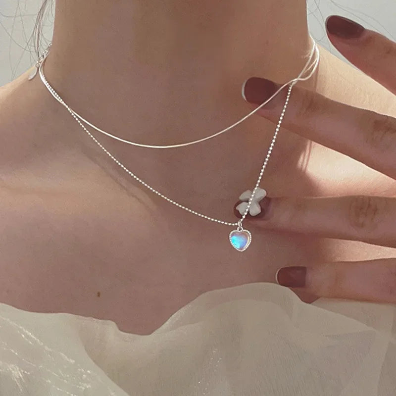 Collar Triple Capa Plata