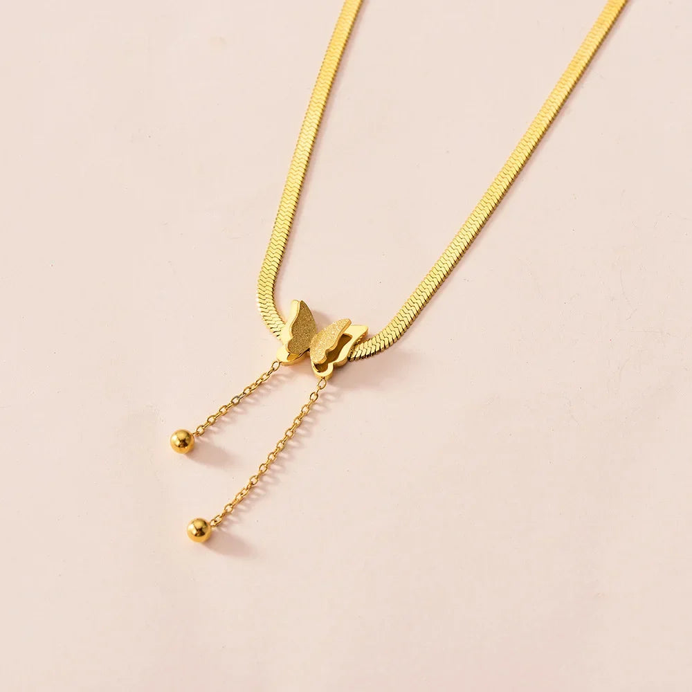 Collar Mariposa Dorada