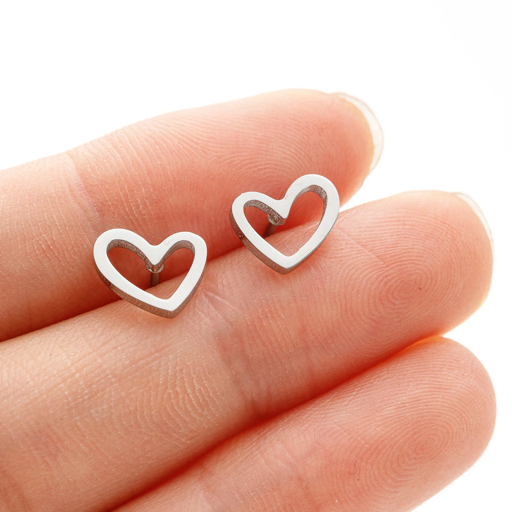 Aros Corazon Hueco