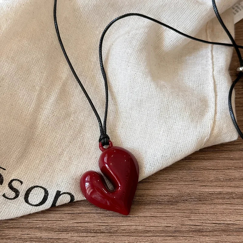Collar Corazon Rojo