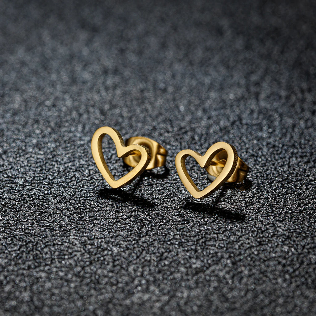 Aros Corazon Hueco