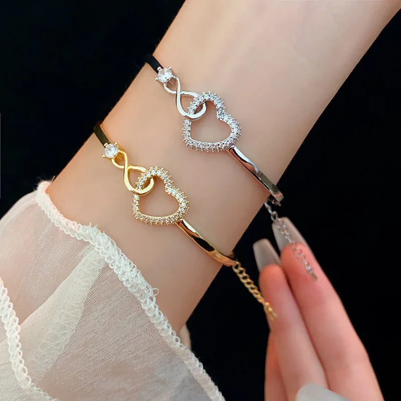 Pulsera Corazon Zircon